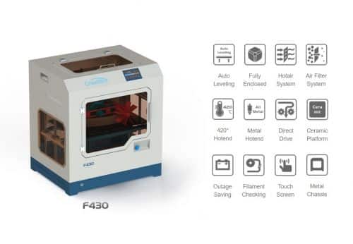Creatbot F430 3d printer NZ features