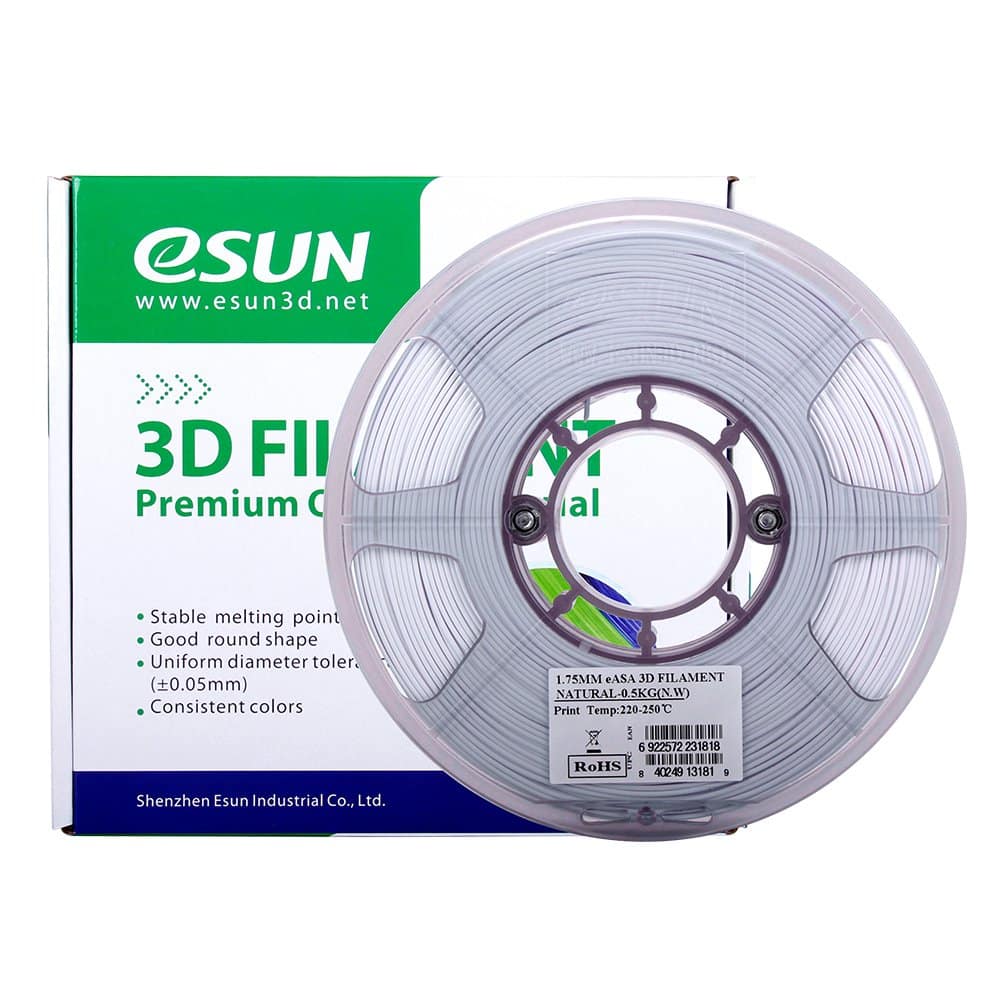 eSUN Cold White ABS+ Filament - 1.75mm (1kg)