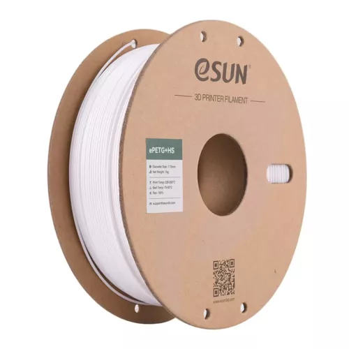 eSUN PetG+HS Solid White