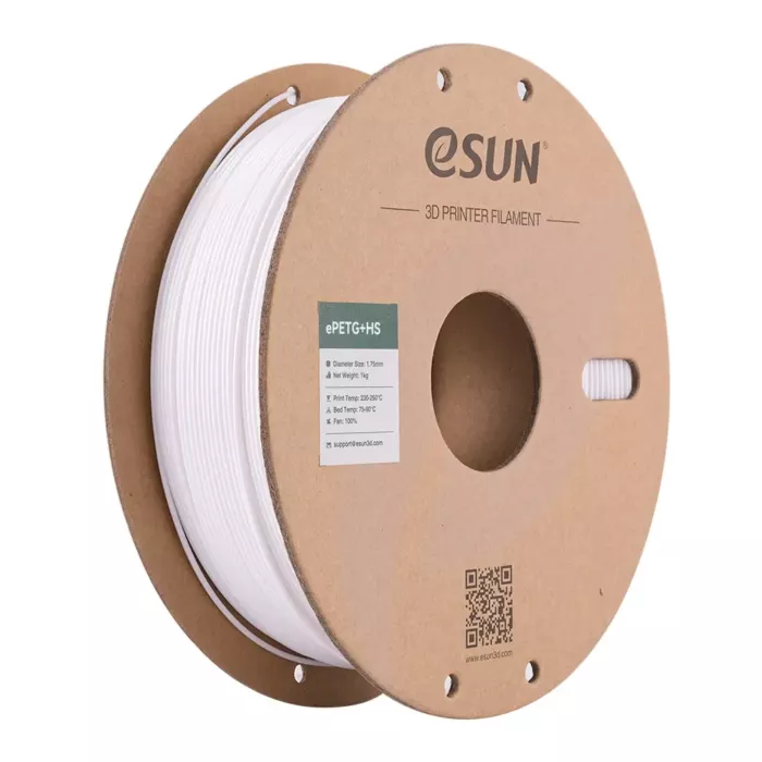 eSUN PetG+HS Solid White