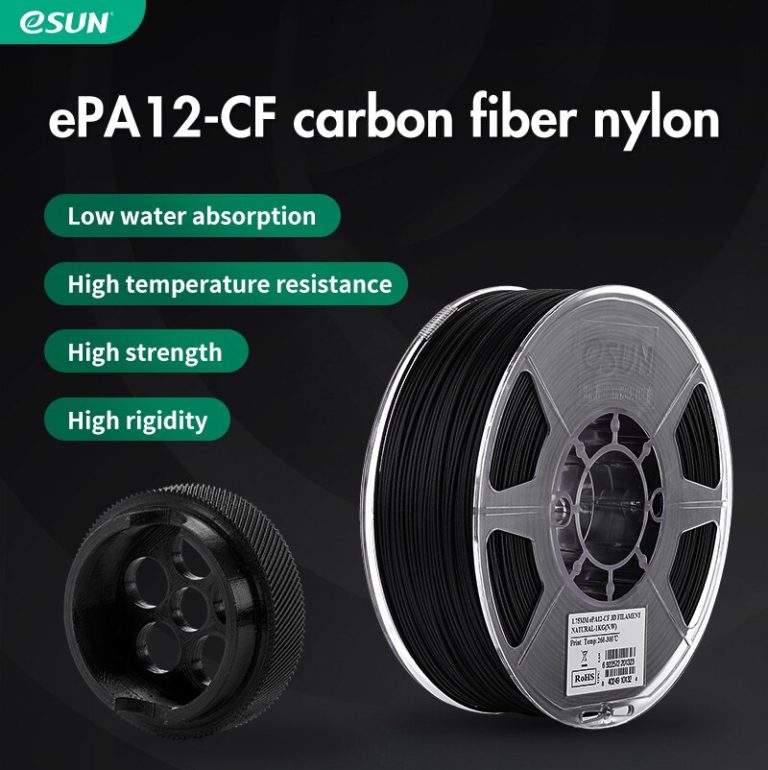 eSUN PA12CF Nylon 12 Carbon Fiber 3D Filament 3D Printer Store
