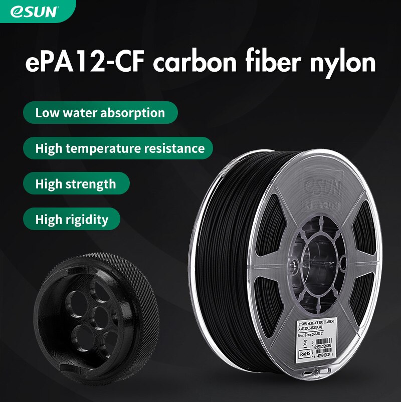 Nylon 12 Carbon Fiber Filament - First in • 3D Printer