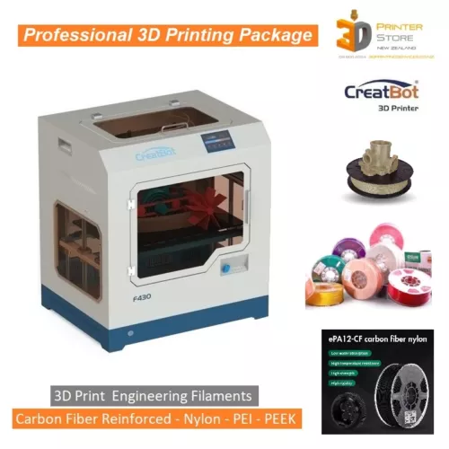 F430 professional 3d printing package with filaments & accessories