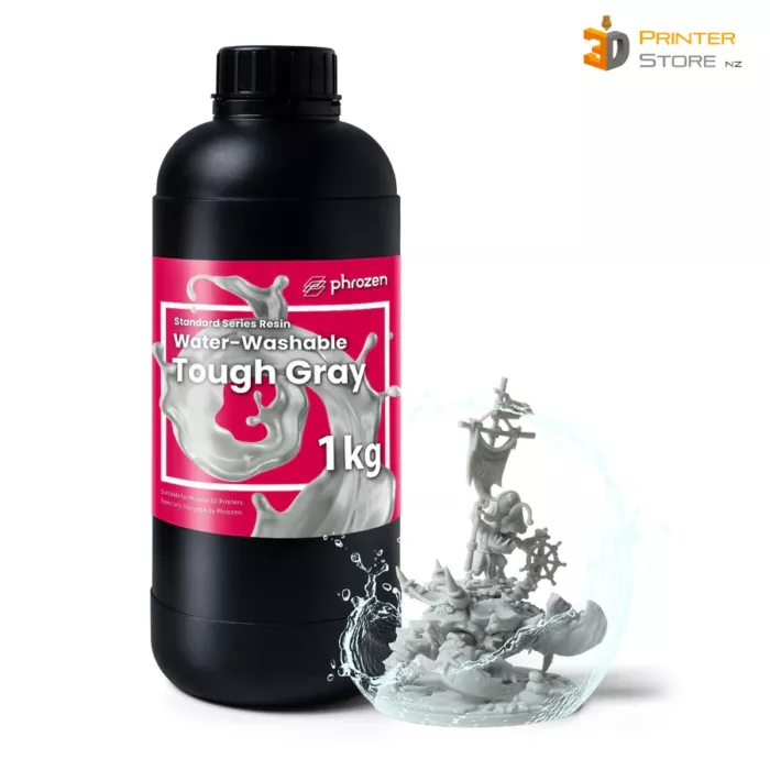 water washable tough gray resin