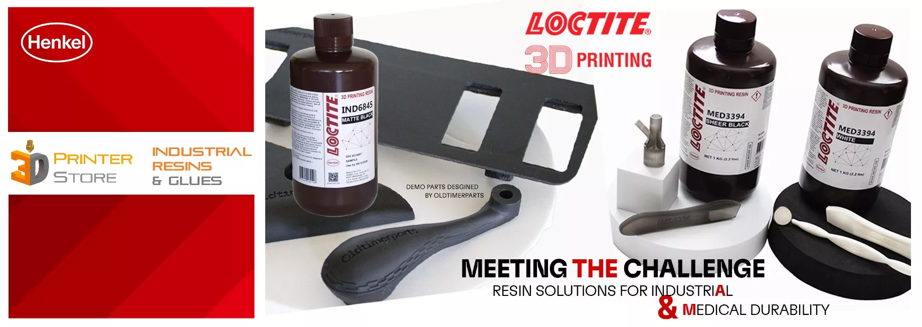 Loctite Industrial 3D Printing Resins & Glues Banner