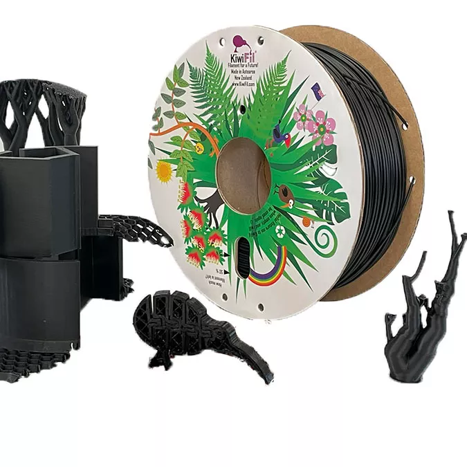 Kiwifil Black filament sustainably sourced