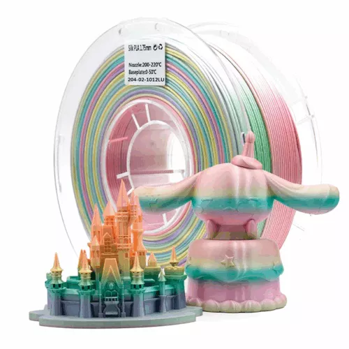 PLA Silk Rainbow Colour Peach Filament